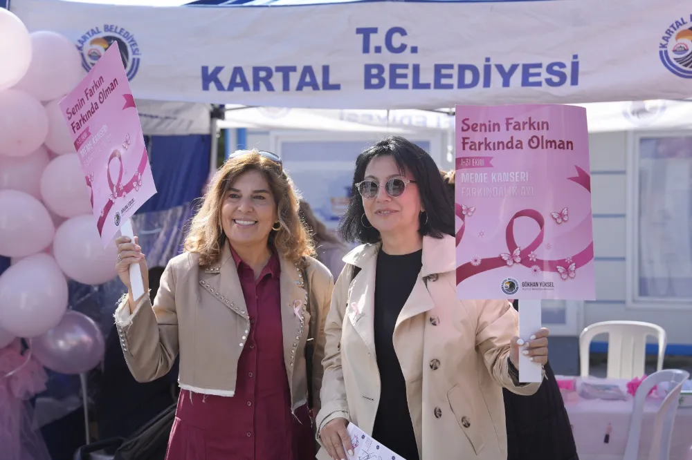 KARTAL’DA PEMBE BALONLAR UMUT İÇİN YÜKSELDİ
