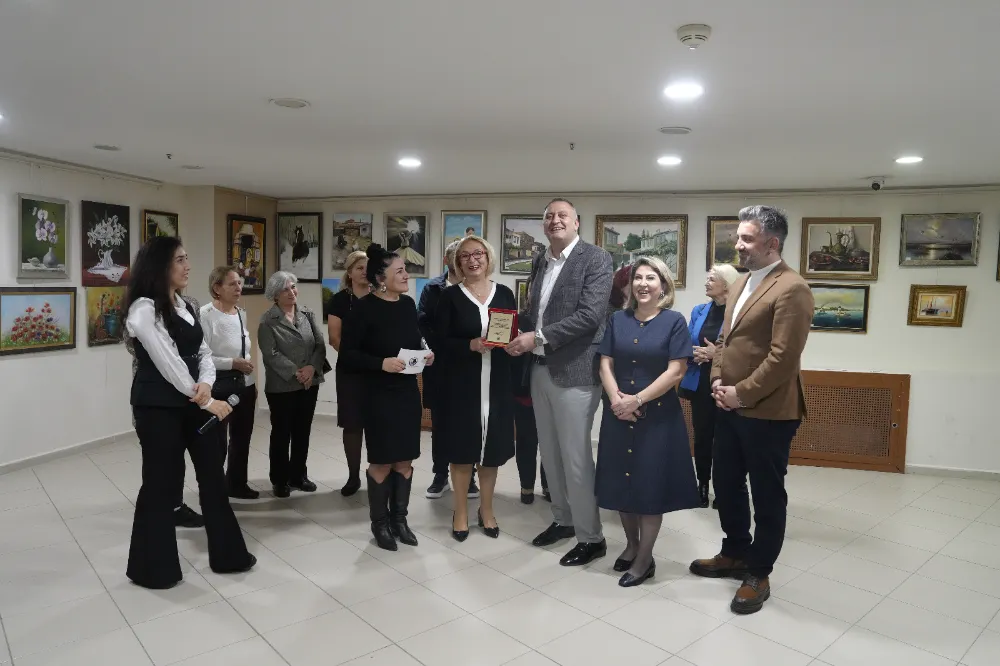 GÖNÜLDEN ESİNTİLER 2’ KARMA RESİM SERGİSİNİN AÇILIŞI GERÇEKLEŞTİRİLDİ